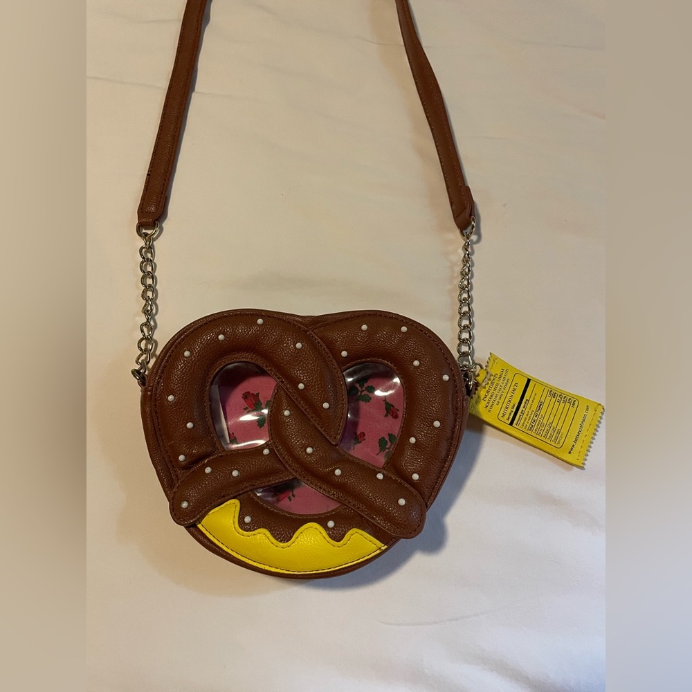 Betsey Johnson Pretzel Crossbody Bag